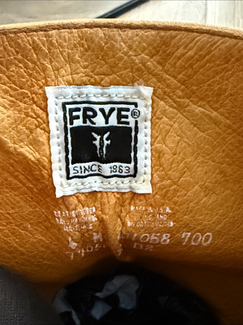 FRYE CAMPUS 14L Banana Leather Boots - Picture 8 of 13
